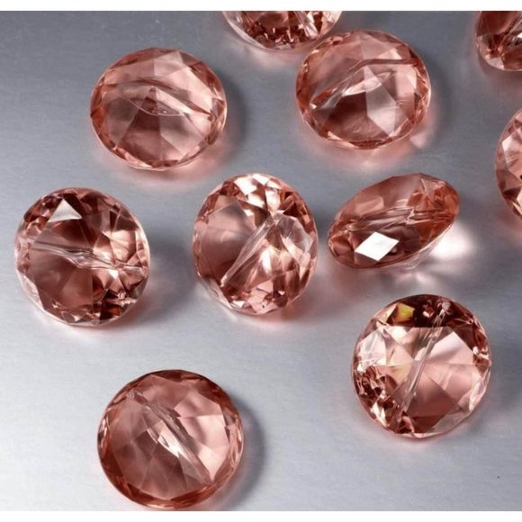 24 Pack Rose Gold Place Card Table Number Holder Diamond Acrylic Crystal Stands - Picture 3 of 4